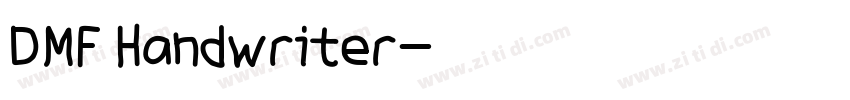 DMF Handwriter字体转换